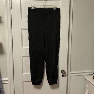 Baggy Silk Cargo Pants